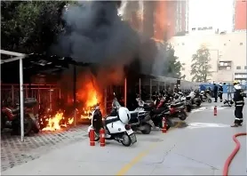 电动车喷淋灭火系统